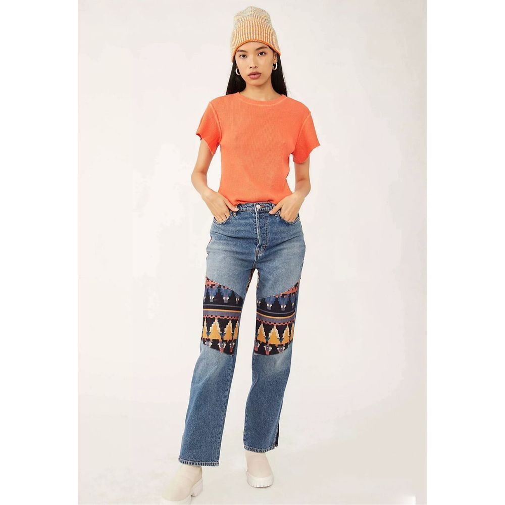 021. Free People We the Free Rocky Mountain Straight Leg Jeans Size 31
